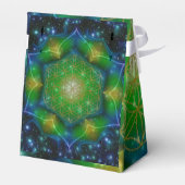 Bloem van het leven - Mandala V universum Bedankdoosjes (Achterkant)