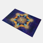 Bloem van het leven Merkaba Star - Heilige Geometr Deurmat (Schuin)