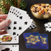 Bloem van het leven Merkaba Star - Heilige Geometr Pokerkaarten (Insitu)