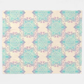 Bloem van het Leven - Naadloze Patroon Art 4 Fleece Deken (Voorkant (Horizontaal))