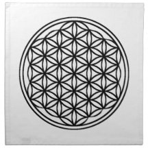 Bloem van het Leven Natuurlijke Doek Kristallen Ra