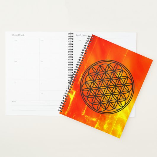 BLOEM VAN HET LEVEN - Omtrek van het symbool van d Planner (Display)