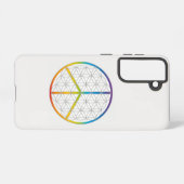 Bloem van het Leven Ontwerp Vrede + Liefdessymbool Samsung Galaxy Hoesje (Achterkant horizontaal)