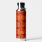 BLOEM VAN HET LEVEN - oranje rood patroon Waterfles (Links)