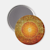 Bloem van het Leven - Ornament III Magneet (Voorkant / Achterkant)