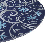 Bloem van het leven Ornament - Silver Blue Snijplank (Hoek)
