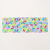 Bloem van het Leven Patroon - Veelkleurige Yogamat (Achterkant (horizontaal))