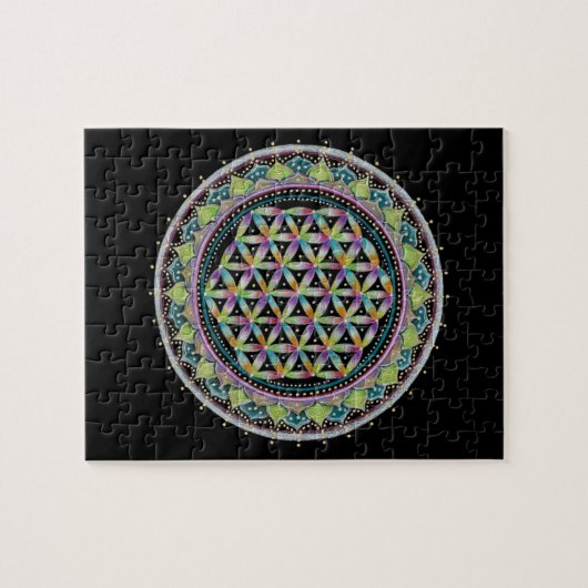 Bloem van het leven Puzzle Legpuzzel (Horizontaal)