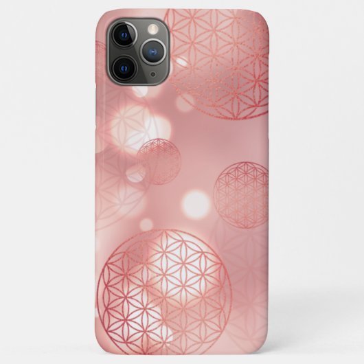 Bloem van het leven rode goudsparkle Case-Mate iPhone case (Achterkant)