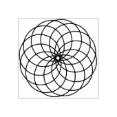 bloem van het leven rubberen stempel (Afrduk)