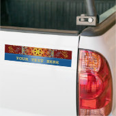 Bloem van het leven - sierplanten Mandala 1 Bumpersticker (Op Truck)