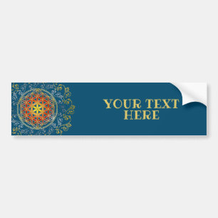 Bloem van het leven -  sierplanten Mandala 1 Bumpersticker