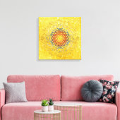 Bloem van het leven -  sierplanten Mandala 1 Canvas Afdruk (Insitu (Woonkamer))