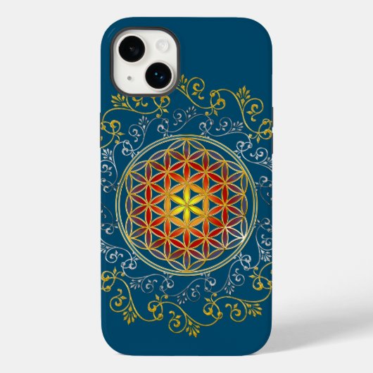 Bloem van het leven -  sierplanten Mandala 1 Case-Mate iPhone Case (Achterkant)