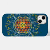 Bloem van het leven -  sierplanten Mandala 1 Case-Mate iPhone Case (Achterkant (horizontaal))