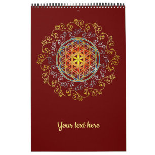 Bloem van het leven - sierplanten Mandala 1 Kalender