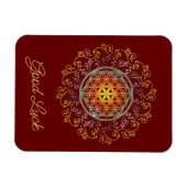 Bloem van het leven -  sierplanten Mandala 1 Magneet (Horizontaal)