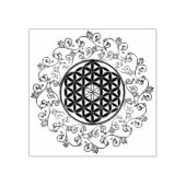 Bloem van het leven -  sierplanten Mandala 1 Rubberstempel (Afrduk)