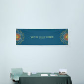 Bloem van het leven - sierplanten Mandala 1 Spandoek (Beurs)