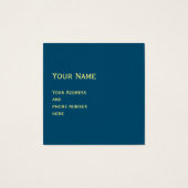 Bloem van het leven -  sierplanten Mandala 1 Vierkante Visitekaartjes (Achterkant)