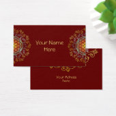 Bloem van het leven -  sierplanten Mandala 1 Visitekaartje (Bureau)