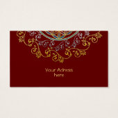 Bloem van het leven -  sierplanten Mandala 1 Visitekaartje (Achterkant)