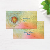 Bloem van het leven - sierplanten Mandala 1 Visitekaartje (Bureau)
