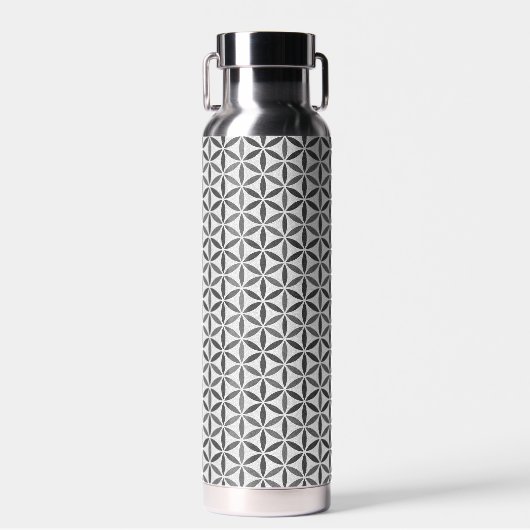 BLOEM VAN HET LEVEN - stempel patroon 5 Waterfles (Voorkant)