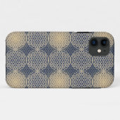 Bloem van het leven - stempelpatroon - blauwe zand Case-Mate iPhone case (Achterkant (horizontaal))