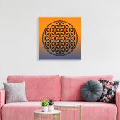 BLOEM VAN HET LEVEN - Symbol van de Heilige Geomet Canvas Afdruk (Insitu (Woonkamer))