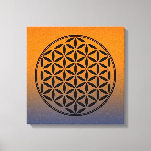 BLOEM VAN HET LEVEN - Symbol van de Heilige Geomet Canvas Afdruk (Voorkant)