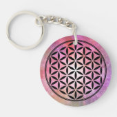 BLOEM VAN HET LEVEN - Symbol van de Heilige Geomet Sleutelhanger (Voorkant)