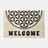 BLOEM VAN HET LEVEN - Symbol van heilige geometrie Deurmat (Voorkant)