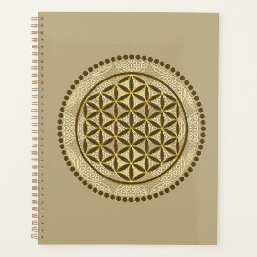 BLOEM VAN HET LEVEN - Symbolische Kunst Heilige Ge Planner (Voorkant)