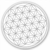 Bloem van het Leven Symbool Sticker (Voorkant)