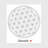 Bloem van het Leven Symbool Sticker (Vel)