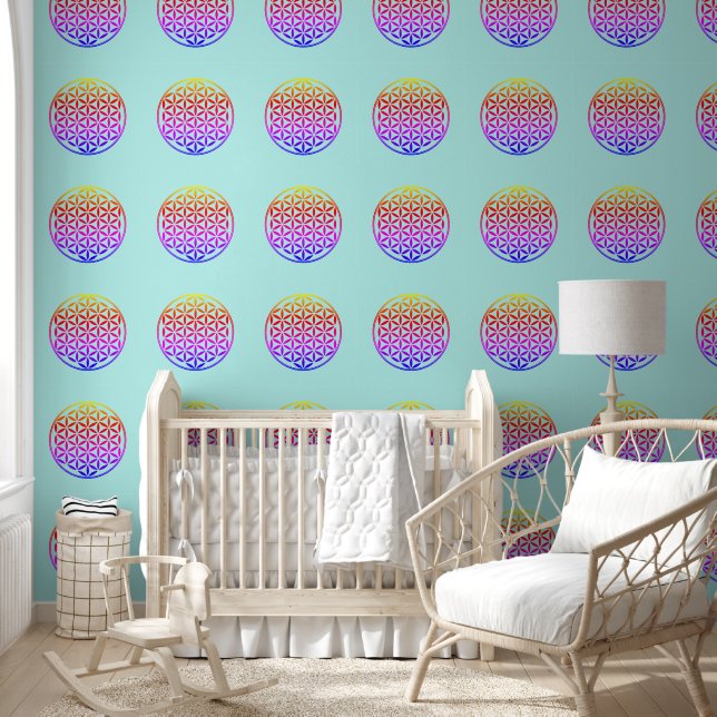 BLOEM VAN HET LEVEN - Symbool van de Heilige Geome Behang (Kinderen)