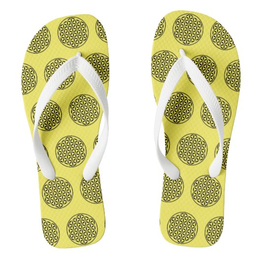 BLOEM VAN HET LEVEN - Symbool van de heilige geome Teenslippers (Voetbed)