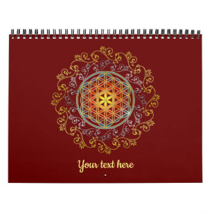 Bloem Van Het Leven - Vintage Sieraden Mandala 1 Kalender