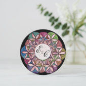 Bloem van het Leven Waterverf art Invitation Kaart (Staand voorkant)