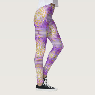 BLOEM VAN HET LEVEN - Yantra naadloos patroon Leggings
