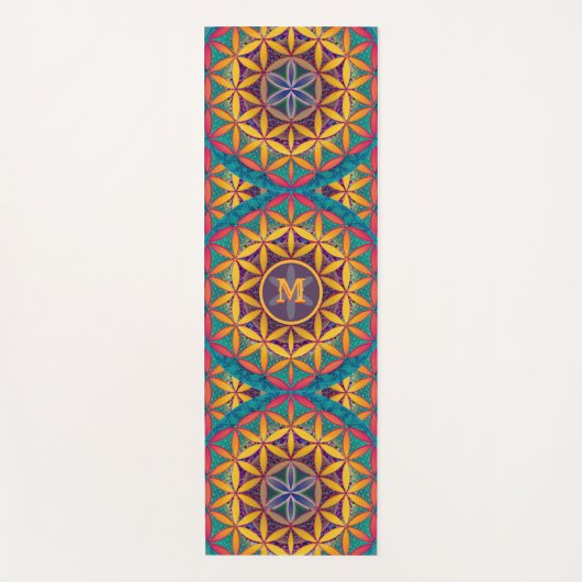 Bloem van het Leven Yoga Mat w/out Monogram (Voorkant)