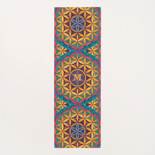 Bloem van het Leven Yoga Mat w/out Monogram (Achterkant)
