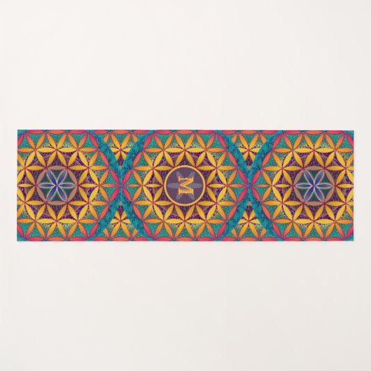Bloem van het Leven Yoga Mat w/out Monogram (Voorkant (horizontaal))