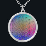 Bloem van het leven zilver vergulden ketting<br><div class="desc">Spiritueel symbool ART. De 'Flower of Life' (Blume des Lebens) is een 'Sacred Geometry'-patroon van het universum, dat te vinden is in alle grote religies van de wereld. De "Flower of Life" bevat de patronen van de schepping zoals ze uit de "Great Void" kwamen. Alles is gemaakt van de gedachte...</div>
