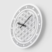 BLOEM VAN het LEVEN - zilver - wijzerplaatring Grote Klok (Hoek)