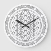 BLOEM VAN het LEVEN - zilver - wijzerplaatring