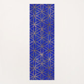 Bloem van het levenspatroon - Lapis Lazuli en Gold Yogamat (Voorkant)
