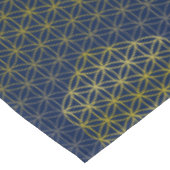 Bloem van het levenspatroon - roosterpatroon goudz tafelkleed (Gekanteld)