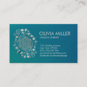 Bloem van het Ornament Pearl Swirl Visitekaartje (Voorkant)